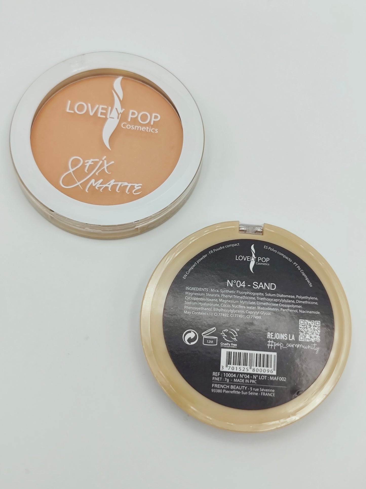 poudre compact lovely pop fix&matte sand 04