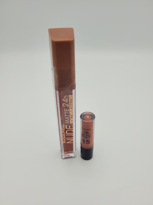 rouge à lèvres nude matte 24h leticia well n°15