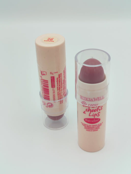 duo blush cheeks & lips leticia well brownie 26