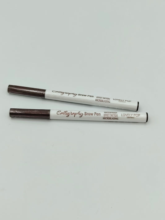 caligrphy brow pen waterproof microblading coffee lovely pop